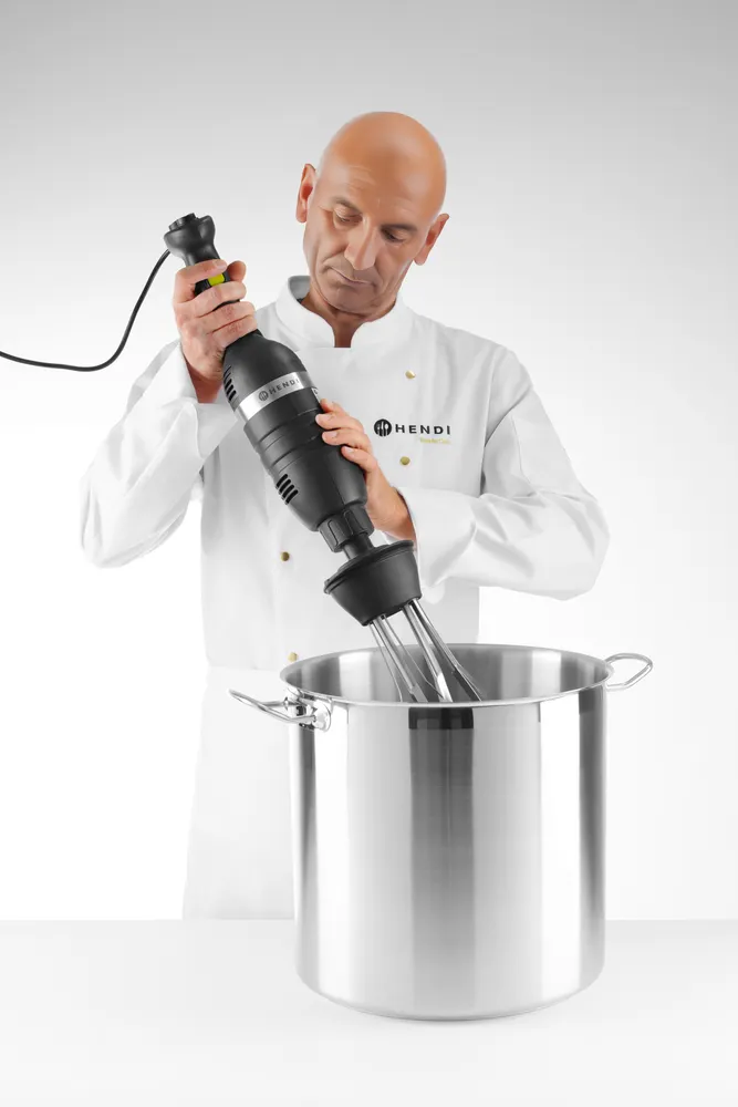 Vis Set: Stick blender 350 with variable speed + whisk + wall-mounted rack, HENDI, Kitchen Line, Black, 230V/350W, 110x324x(H)816mm, bilde 4