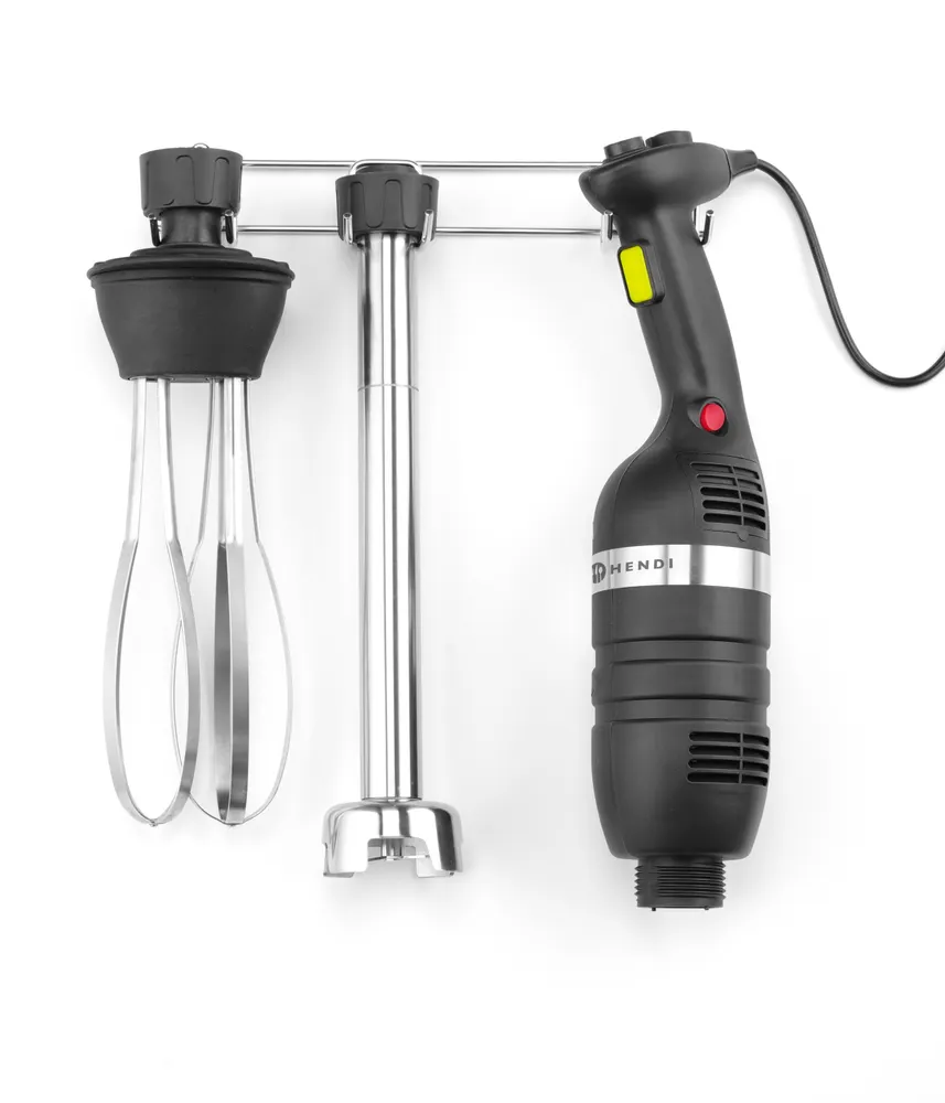 Vis Set: Stick blender 350 with variable speed + whisk + wall-mounted rack, HENDI, Kitchen Line, Black, 230V/350W, 110x324x(H)816mm, bilde 2
