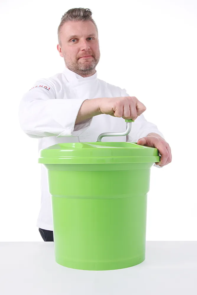 Vis Salad spinner, HENDI, 12L, Green, ⌀335x(H)430mm, bilde 7
