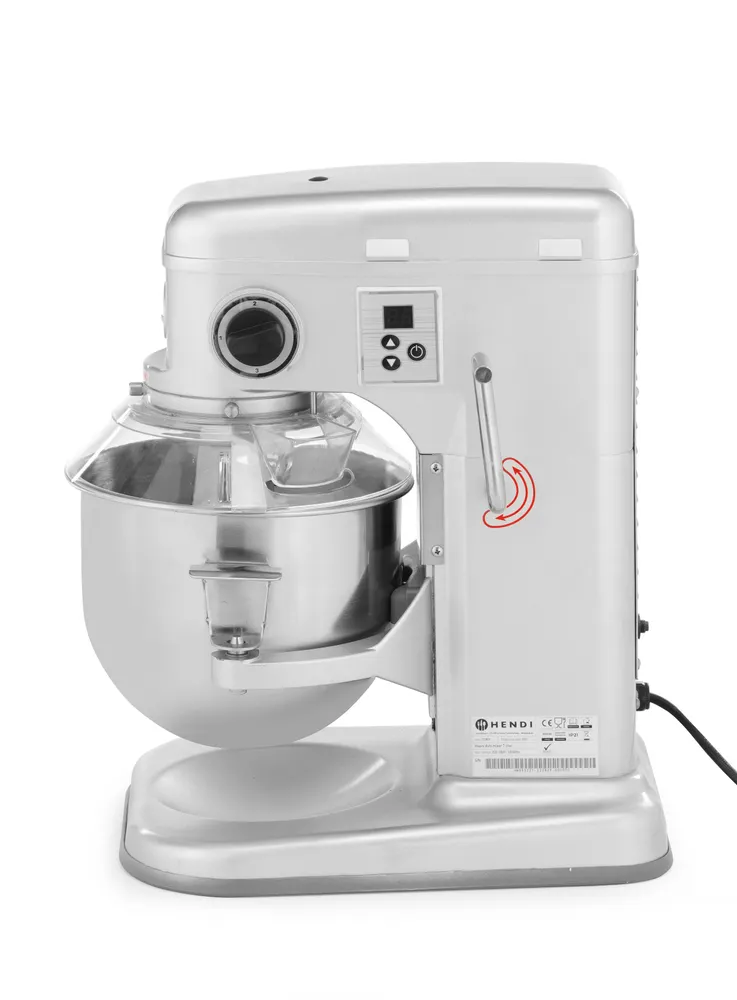 Planetary mixer, HENDI, Kitchen Line, 7L, Silver, 230V/650W, 317x440x(H)490mm