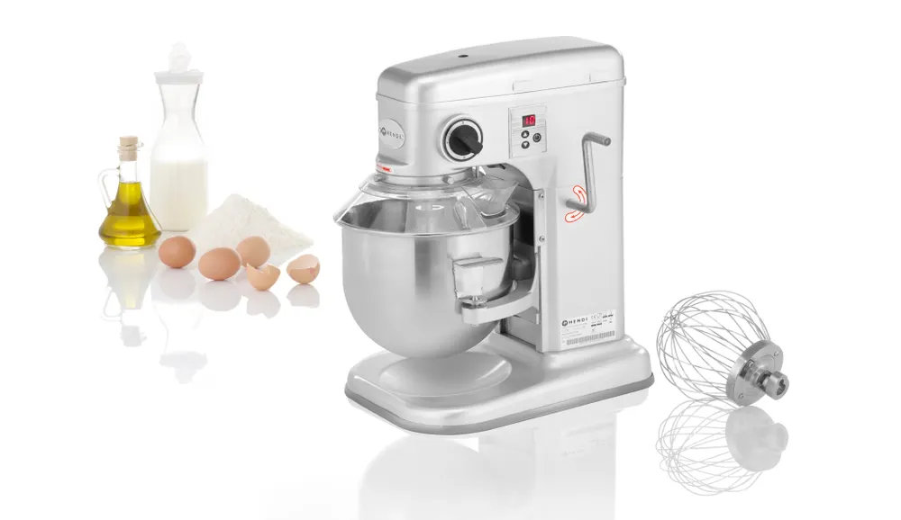 Vis Planetary mixer, HENDI, Kitchen Line, 7L, Silver, 230V/650W, 317x440x(H)490mm, bilde 6