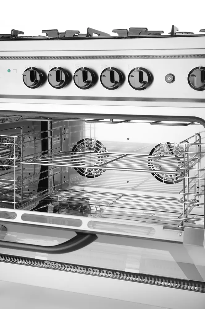 Vis Gas cooker - 5 burners with electric oven, HENDI, Kitchen Line, Silver, 230V/2900W, 14,3kW, 900x653x(H)900mm, bilde 6