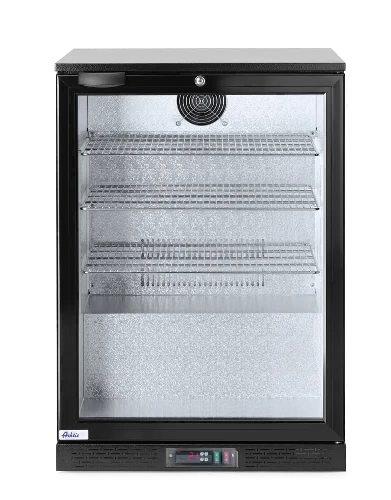 Back bar refrigerator single-door, Arktic, 105L, Black, 230V/123W, 600x530x(H)865mm