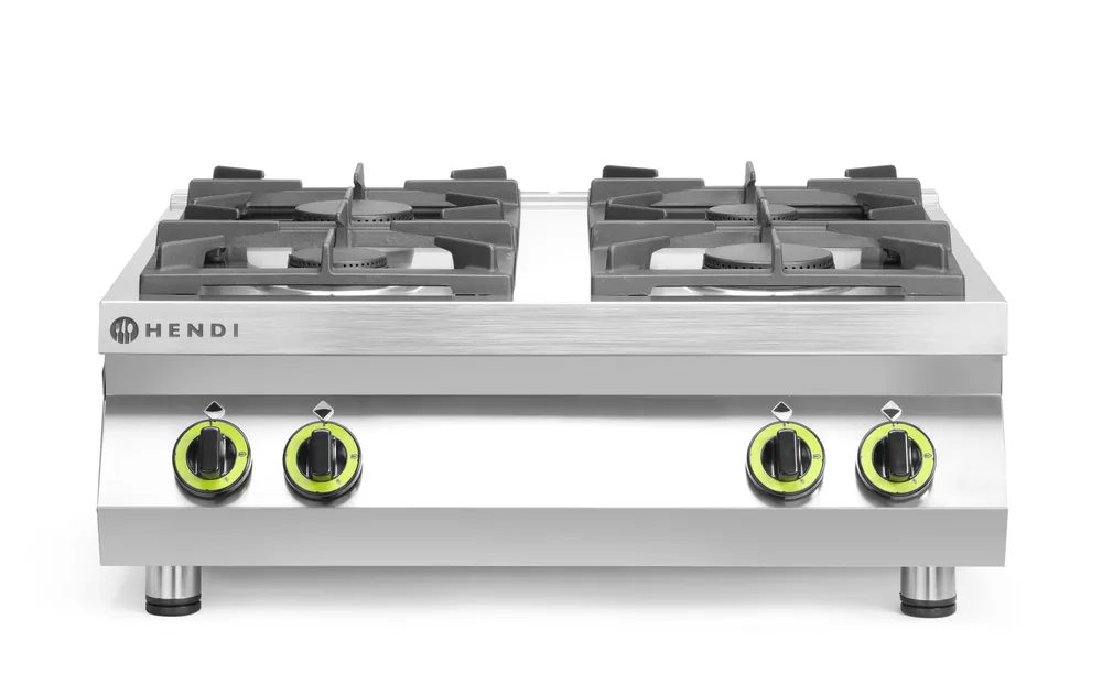 Gas cooker 4-burner Kitchen Line - table top, HENDI, Kitchen Line, 19kW, 800x700x(H)310mm