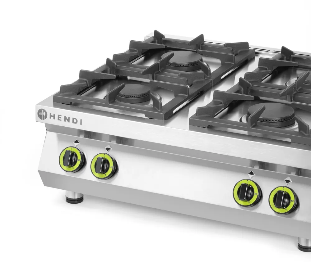 Vis Gas cooker 4-burner Kitchen Line - table top, HENDI, Kitchen Line, 19kW, 800x700x(H)310mm, bilde 3