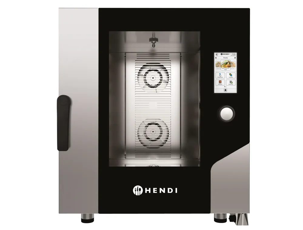 Convection steam oven – Touch 7 x GN 1/1, electric, with direct steam and a touch screen controlled, HENDI, 400V/11400W, 730x784x(H)850mm
