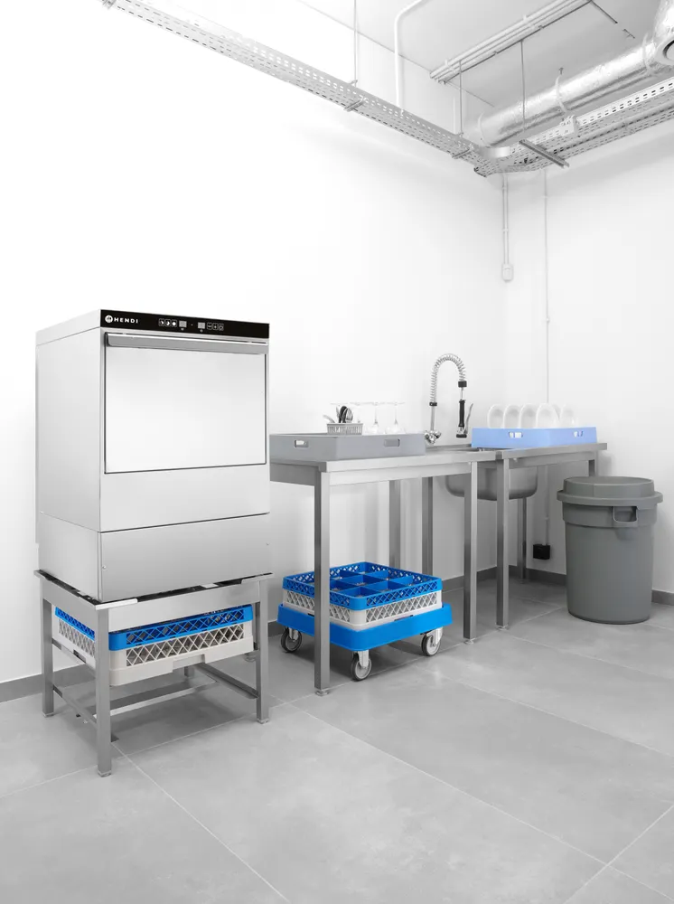 Vis Dishwasher 50x50 - electronic control, HENDI, Kitchen Line, 400V/6600W, 570x600x(H)830mm, bilde 6