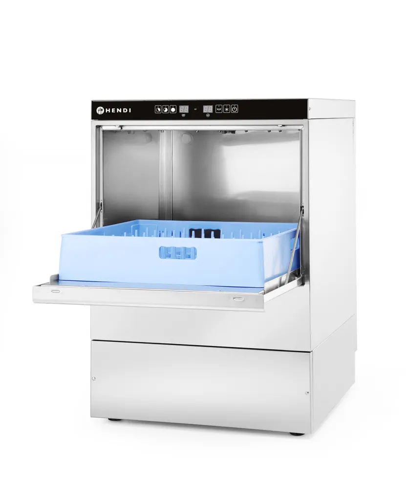 Vis Dishwasher 50x50 - electronic control, HENDI, Kitchen Line, 400V/6600W, 570x600x(H)830mm, bilde 2
