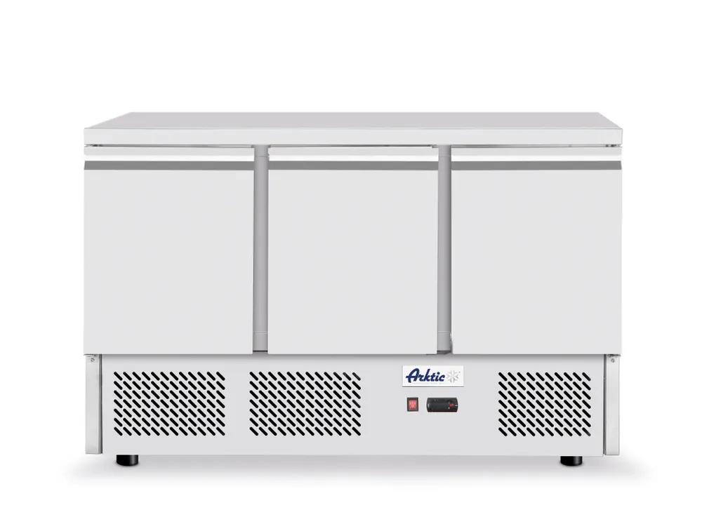 Refrigerated counter, 3 doors, Arktic, Without backsplash, 254L, 230V/220W, 700x1365x(H)890mm