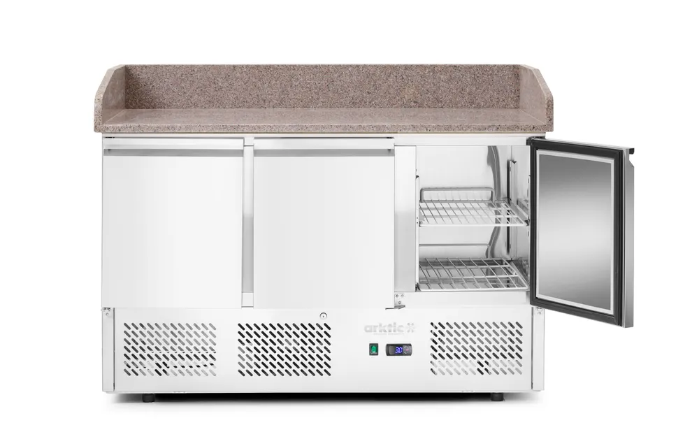 Vis Pizza cooling counter, 3 doors, Arktic, 254L, 230V/400W, 700x1400x(H)943mm, bilde 3