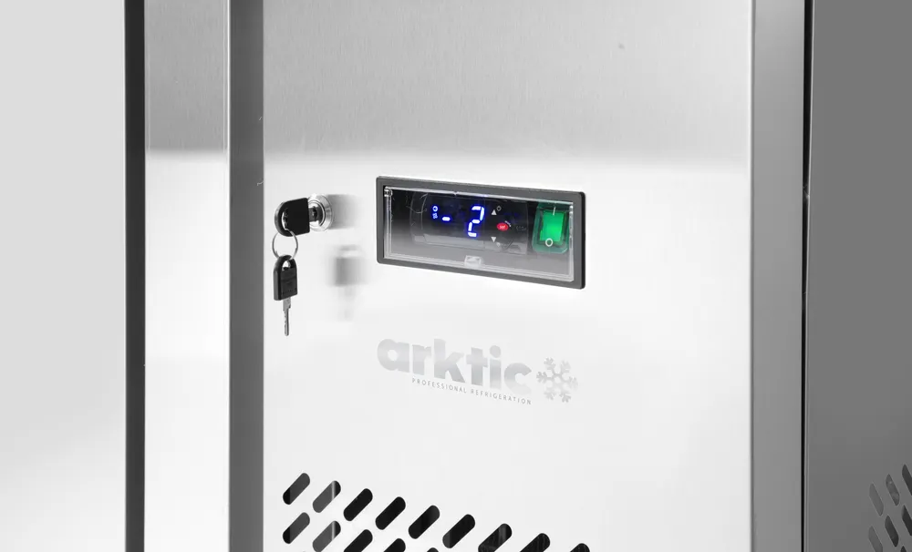 Vis Refrigerated counter, double-door, Arktic, Profi Line, With backsplash, 215L, 230V/250W, 700x1350x(H)839mm, bilde 5