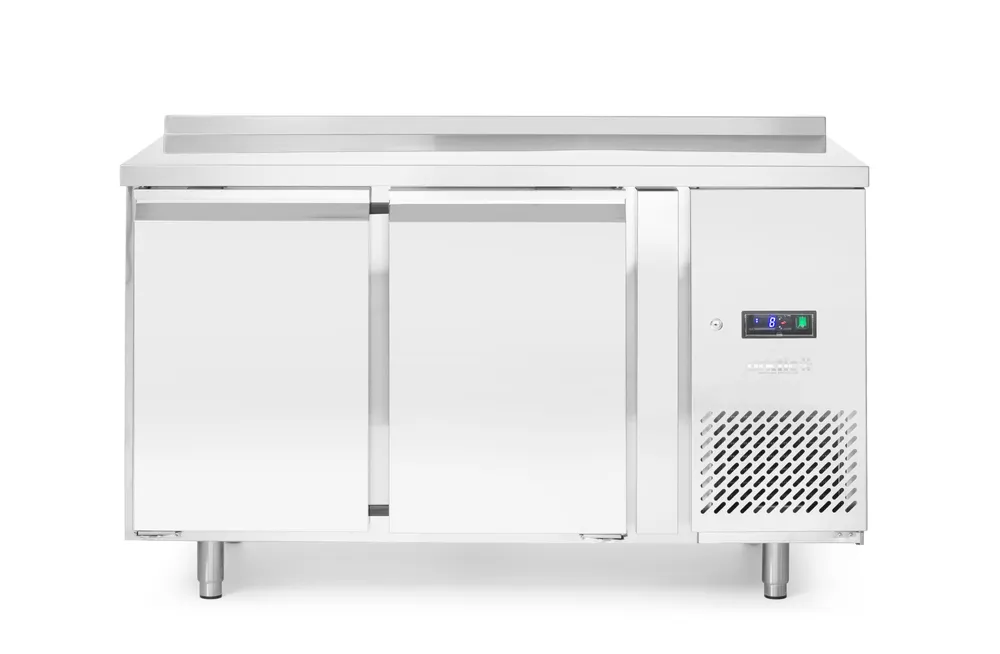 Refrigerated counter, double-door, Arktic, Profi Line, With backsplash, 215L, 230V/250W, 700x1350x(H)839mm