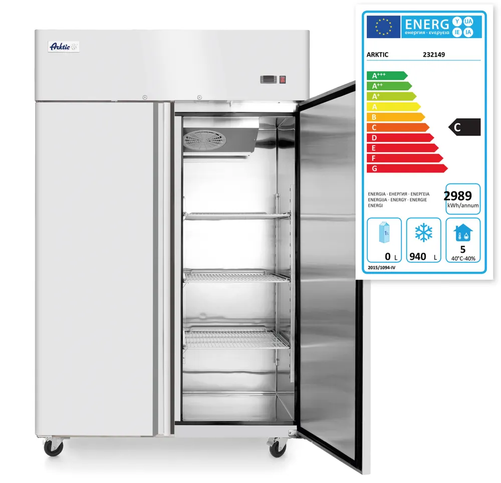 Vis Freezer, double-door, Arktic, Profi Line, 940L, 230V/980W, 1314x800x(H)2065mm, bilde 3