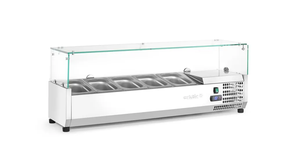 Vis Refrigerated countertop server GN 1/4, Arktic, 5x GN 1/4, GN 1/4, 22,5L, 230V/180W, 335x1205x(H)460mm, bilde 3