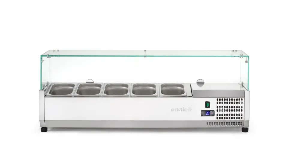 Refrigerated countertop server GN 1/4, Arktic, 5x GN 1/4, GN 1/4, 22,5L, 230V/180W, 335x1205x(H)460mm