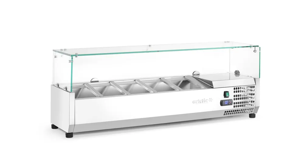 Vis Refrigerated countertop server GN 1/4, Arktic, 5x GN 1/4, GN 1/4, 22,5L, 230V/180W, 335x1205x(H)460mm, bilde 4