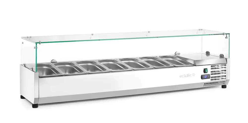 Vis Refrigerated countertop server GN 1/4, Arktic, 7x GN 1/4, GN 1/4, 31,5L, 230V/180W, 335x1505x(H)460mm, bilde 3