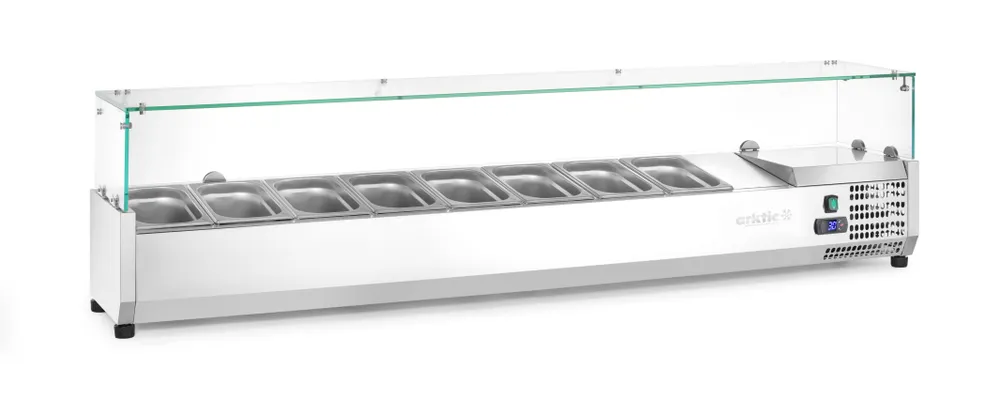 Vis Refrigerated countertop server GN 1/4, Arktic, 8x GN 1/4, GN 1/4, 36L, 230V/180W, 335x1805x(H)460mm, bilde 3