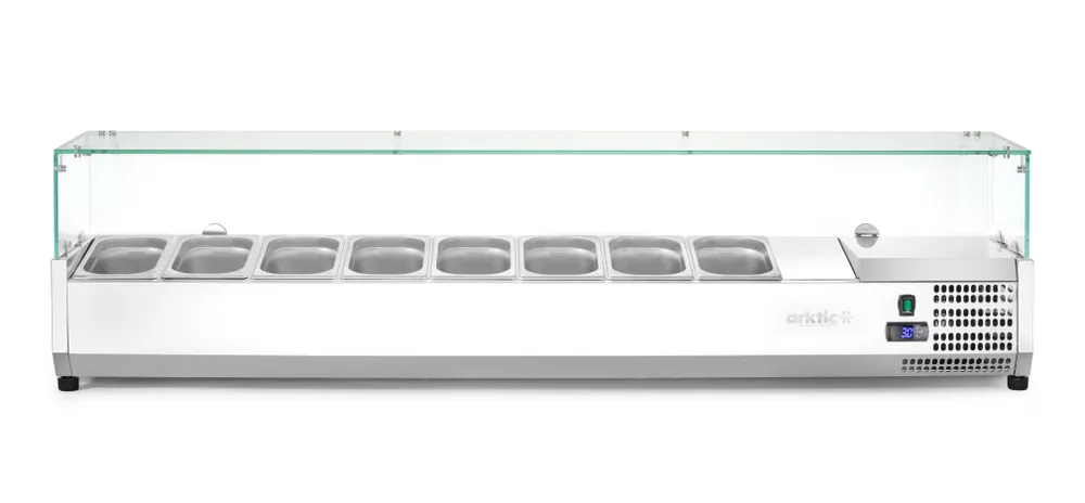 Refrigerated countertop server GN 1/4, Arktic, 8x GN 1/4, GN 1/4, 36L, 230V/180W, 335x1805x(H)460mm
