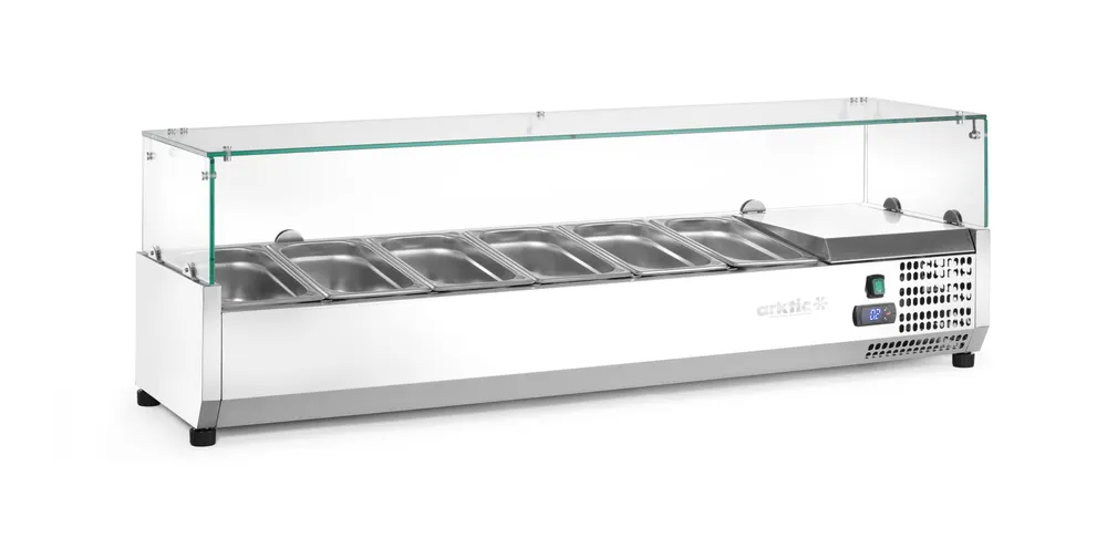 Vis Refrigerated countertop server GN 1/3, Arktic, 6x GN 1/3, GN 1/3, 36L, 230V/180W, 420x1405x(H)456mm, bilde 3