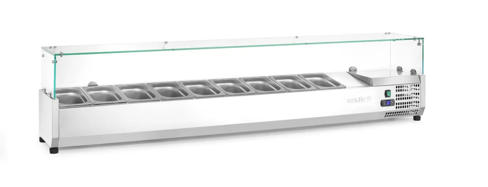 Vis Refrigerated countertop server GN 1/3, Arktic, 9x GN 1/3, GN 1/3, 54L, 230V/180W, 420x2005x(H)456mm, bilde 3
