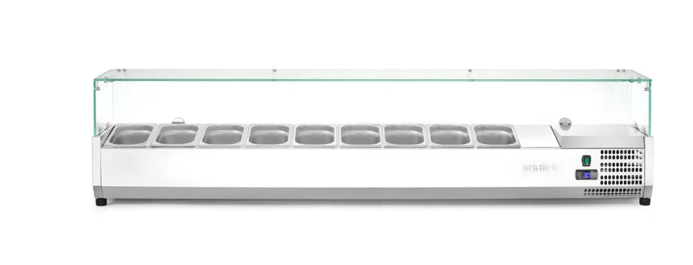 Refrigerated countertop server GN 1/3, Arktic, 9x GN 1/3, GN 1/3, 54L, 230V/180W, 420x2005x(H)456mm