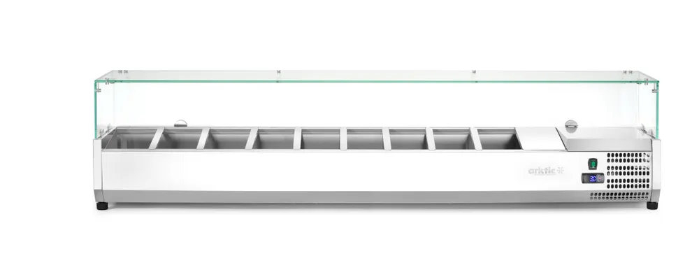 Vis Refrigerated countertop server GN 1/3, Arktic, 9x GN 1/3, GN 1/3, 54L, 230V/180W, 420x2005x(H)456mm, bilde 2