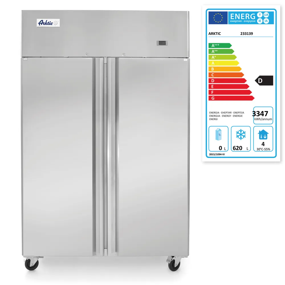 Vis Freezer with 2 doors 900L, Arktic, Profi Line, 620L, 230V/750W, 745x1200x(H)1945mm, bilde 3