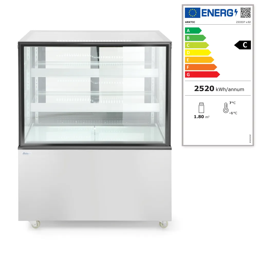 Vis Refrigerated display cabinets with 2 shelves, Arktic, 230V/480W, 677x994x(H)1230mm, bilde 6