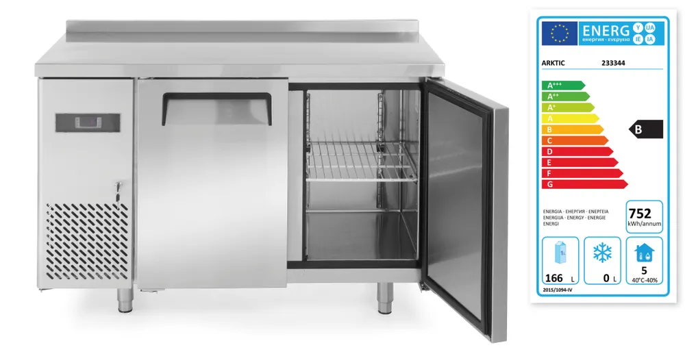 Vis Two door refrigerated counter Kitchen Line 220L, Arktic, Kitchen Line, 166L, 230V/270W, 600x1200x(H)840mm, bilde 4