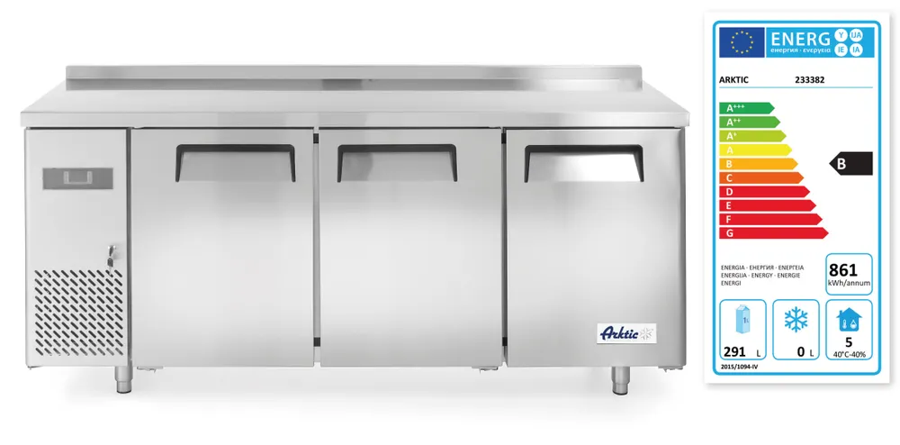 Vis Three door refrigerated counter Kitchen Line 390L, Arktic, Kitchen Line, 291L, 230V/270W, 600x1800x(H)840mm, bilde 5