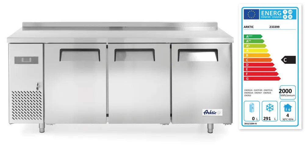 Vis Three door freezer counter Kitchen Line 390L, Arktic, Kitchen Line, 291L, 230V/550W, 600x1800x(H)840mm, bilde 5