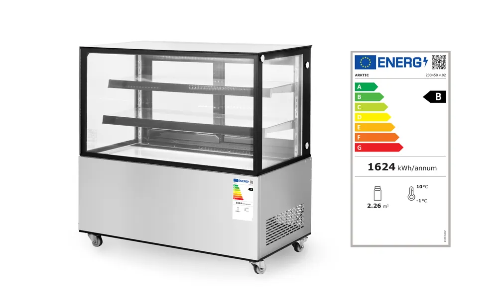 Vis Refrigerated display cabinets with 2 shelves, Arktic, 230V/500W, 677x1524x(H)1230mm, bilde 7