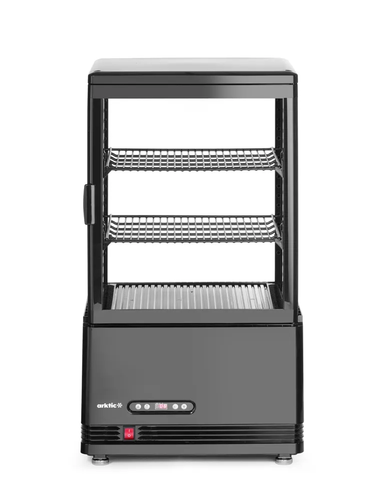 Refrigerated display cabinet, 58 l, Arktic, black, 230V/170W, 406x452x(H)830mm