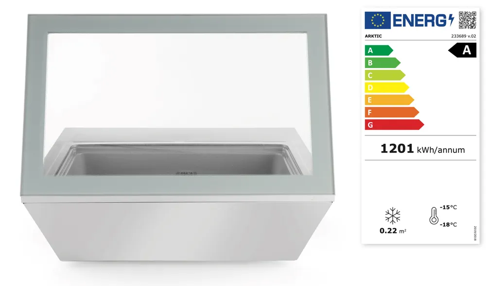 Vis Ice cream display freezer, Arktic, 230V/210W, 735x867x(H)373mm, bilde 4