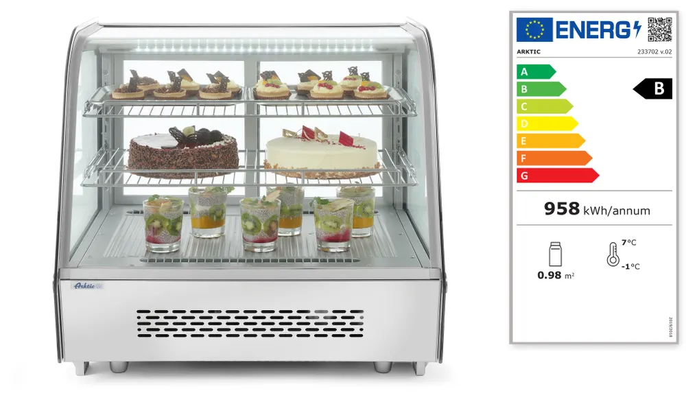 Vis Countertop display fridge, Arktic, 230V/160W, 570x885x(H)680mm, bilde 8