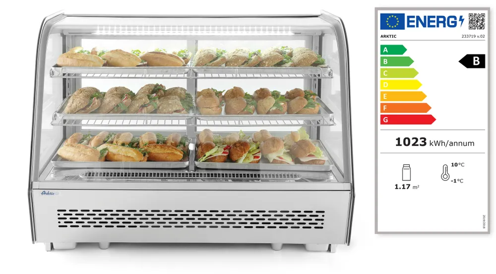 Vis Countertop display fridge, Arktic, 230V/160W, 570x885x(H)680mm, bilde 9