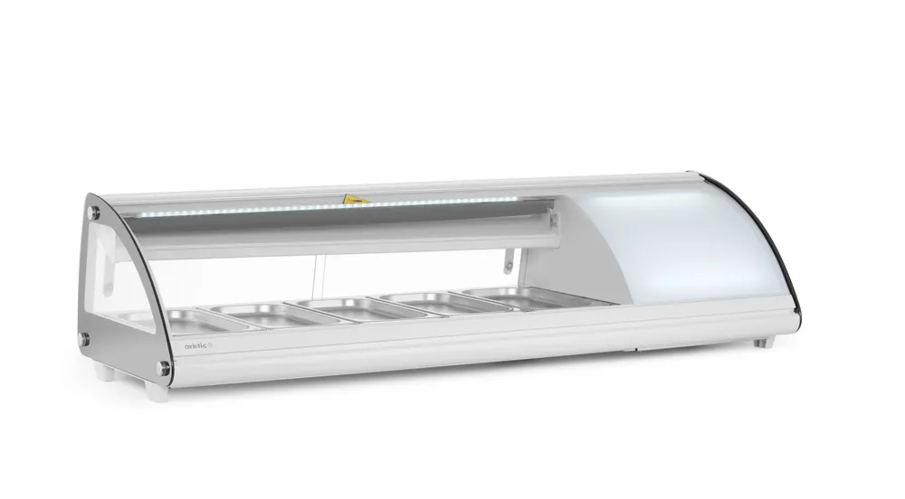Vis Sushi display 5x GN 1/3, Arktic, 230V/160W, 445x1307x(H)327mm, bilde 5