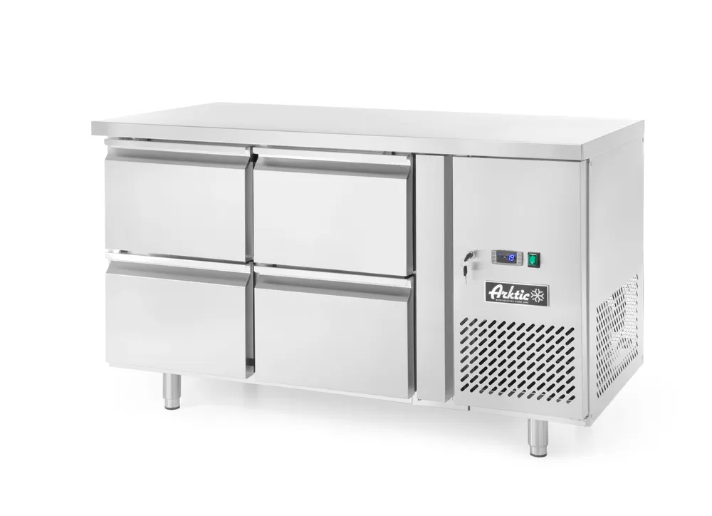 Vis Refrigerated counter, 4 drawers, Arktic, Profi Line, Without backsplash, 90L, 230V/250W, 700x1360x(H)840mm, bilde 3