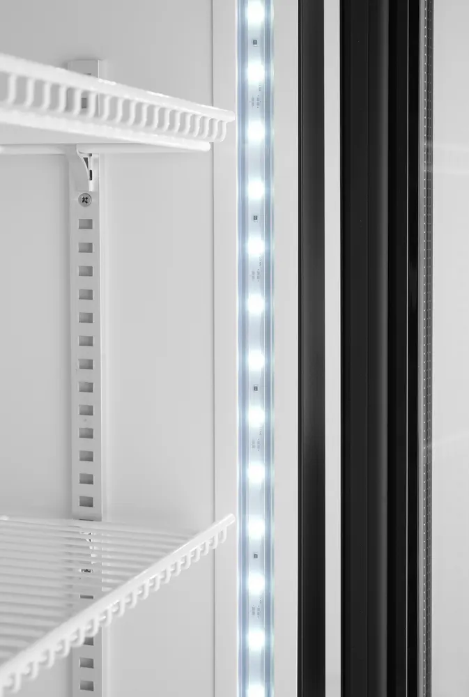 Vis Back bar refrigerator with a backlit panel, single-door, Arktic, 254L, Black, 230V/250W, 578x605x(H)1980mm, bilde 5