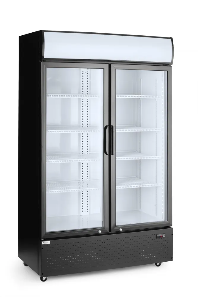 Vis Back bar refrigerator with a backlit panel, double-door, Arktic, 512L, Black, 230V/510W, 1120x585x(H)1900mm, bilde 2