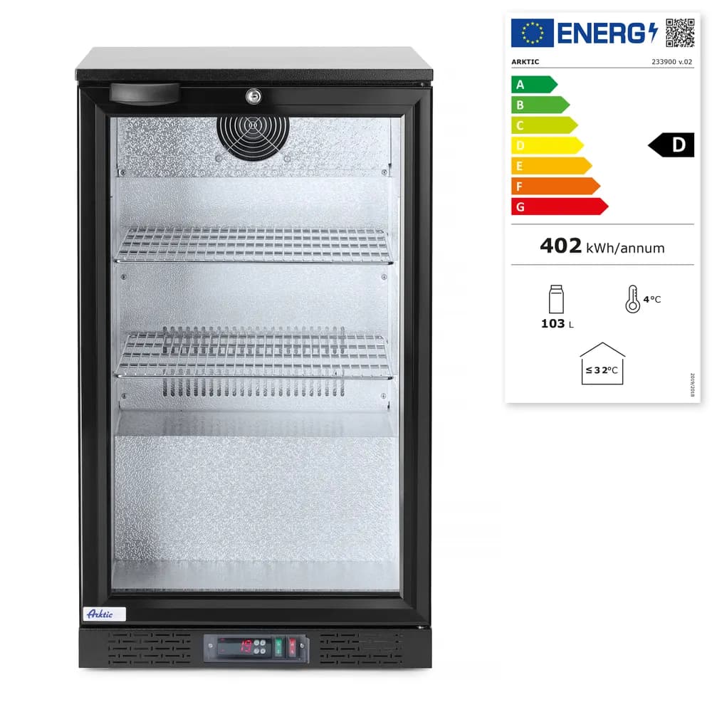 Vis Back bar refrigerator single-door, Arktic, 86L, Black, 230V/120W, 500x530x(H)865mm, bilde 4