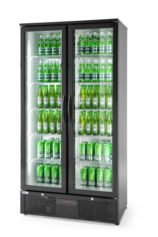 Vis Back bar refrigerator double-door, Arktic, 384L, Black, 230V/365W, 940x635x(H)1983mm, bilde 4