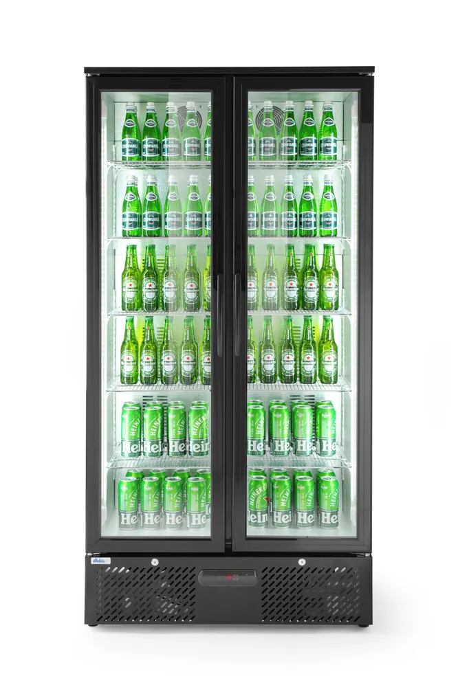 Vis Back bar refrigerator double-door, Arktic, 384L, Black, 230V/365W, 940x635x(H)1983mm, bilde 5