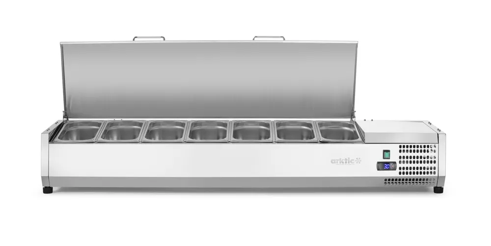 Vis Refrigerated countertop server GN 1/3, Arktic, 7x GN1/3, GN 1/3, 42L, 230V/180W, 420x1605x(H)630mm, bilde 5