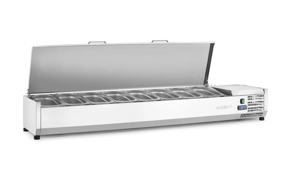 Vis Refrigerated countertop server GN 1/3, Arktic, 8x GN1/3, GN 1/3, 48L, 230V/180W, 420x1805x(H)630mm, bilde 5
