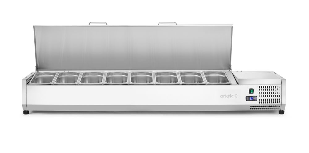 Vis Refrigerated countertop server GN 1/3, Arktic, 8x GN1/3, GN 1/3, 48L, 230V/180W, 420x1805x(H)630mm, bilde 3