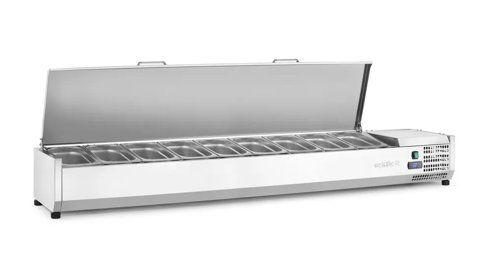 Vis Refrigerated countertop server GN 1/3, Arktic, 9x GN1/3, GN 1/3, 54L, 230V/180W, 420x2005x(H)630mm, bilde 5