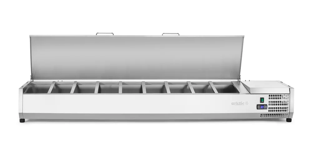 Vis Refrigerated countertop server GN 1/3, Arktic, 9x GN1/3, GN 1/3, 54L, 230V/180W, 420x2005x(H)630mm, bilde 4
