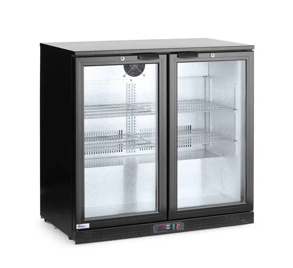 Vis Back bar refrigerator double-door, Arktic, 158L, Black, 230V/160W, 900x530x(H)865mm, bilde 3
